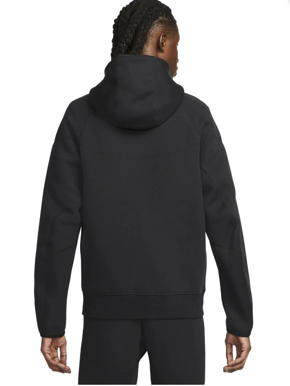 NIKE Men's Nike Sportswear Tech Fleece Black Windrunner Full Zip Hoodie Sz S - Picture 2 of 9